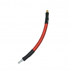 IGL HPA - QD male + 1/8NPT - 20cm hose with holster - RED