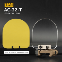 Ochranné skloné QD sklíčko pro optiky a kolimátory - pískové