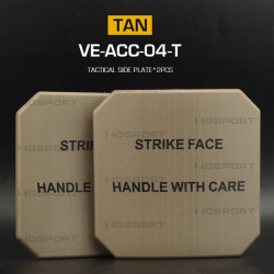 Tactical Side Pads 6x6'' Dummy - plastic (2PCS) - Black