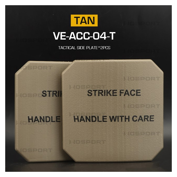 Tactical Side Pads 6x6'' Dummy - plastic (2PCS) - Black
