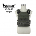 JPC Tactical Vest plate carrier - Ranger Green
