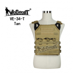 JPC Tactical Vest plate carrier - Black