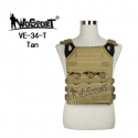 JPC Tactical Vest plate carrier - TAN