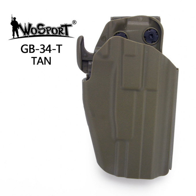 WST GB-34 Universal Holster for Compact Pistols, Right Hand - Tan