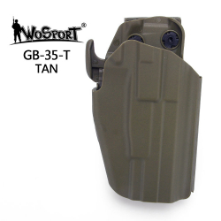 Opaskové plastové pouzdro GB34 - holster pro GLOCK/M&P 9/MP9 a CZ P-07/09/10, Multicam Black