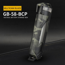 Taktický plastový Molle box na baterie - Multicam Black