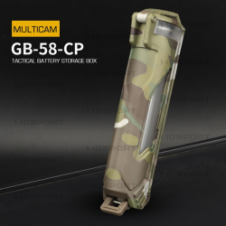 Taktický plastový Molle box na baterie - Multicam Black