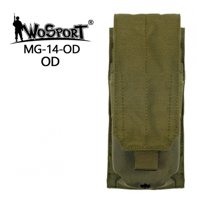 WST MOLLE AR15 / M4 Single Magazine Closed Pouch – Green
