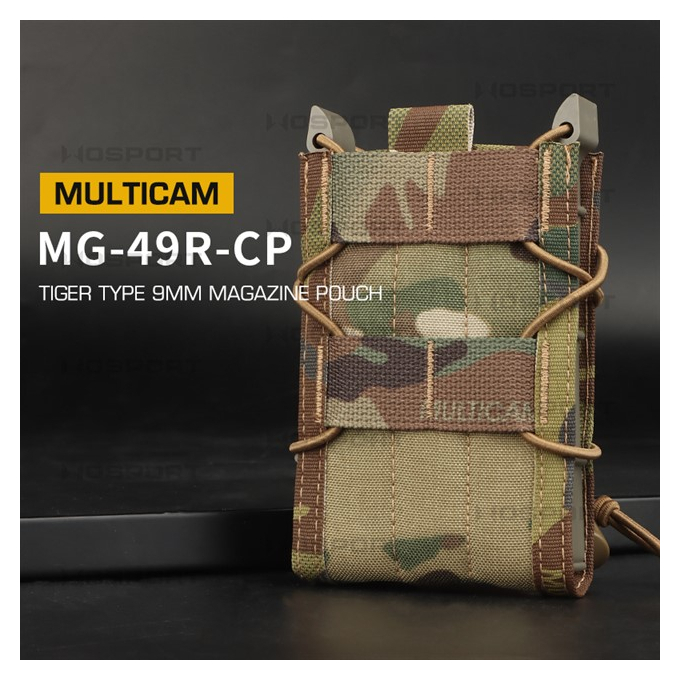 Tiger type MOLLE sumka na 5.56 zásobníky M4/M16 - černá