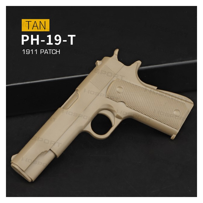 WST 3D gumová nášivka pištole 1911 Patch – Piesková