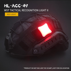 Světlo signální taktické poziční 4x4cm - červené