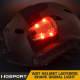 WST helmet signal light - TAN (red light)