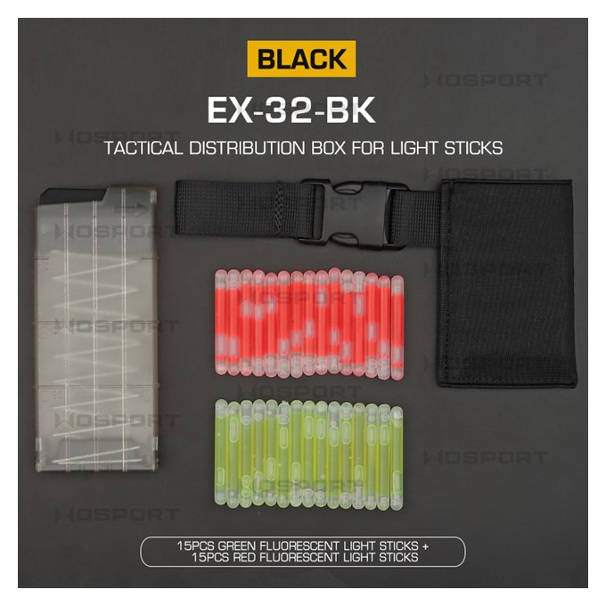 Tactical Distribution Box for Light Sticks - Black