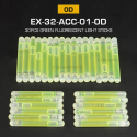 Fluorescent mini lightsticks - Green - 30PCS