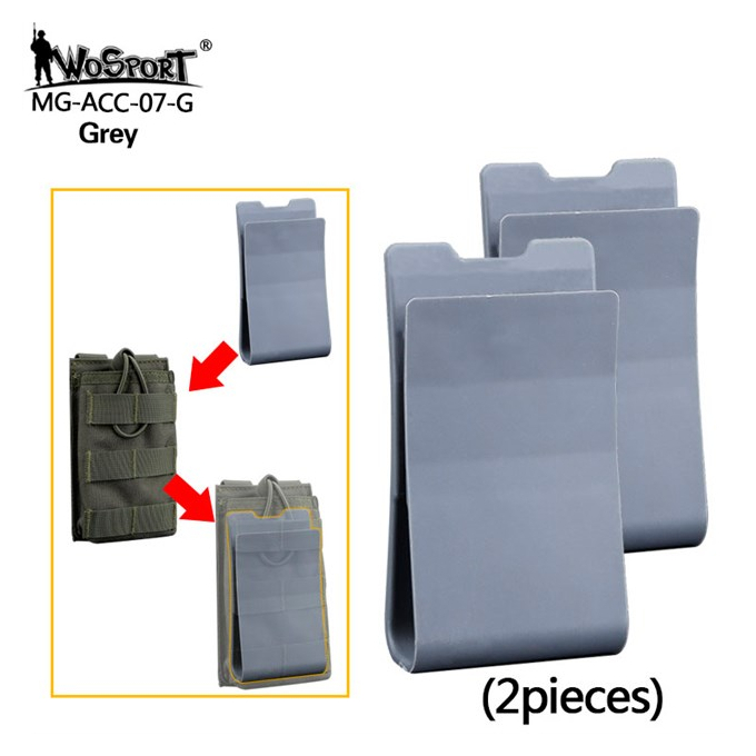 Clip bag support parts - Grey (2PCS)