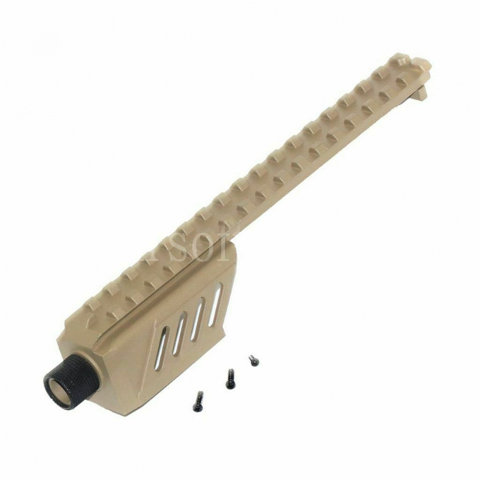 C29A Mounting rail adapter and silencer for AEP CM127 - TAN