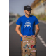 T-Shirt ANAREUS Spider logo - BLUE