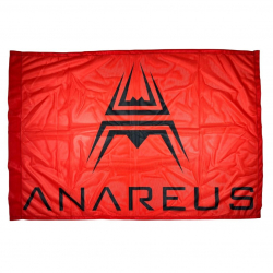 Herní vlajka ANAREUS - Červená