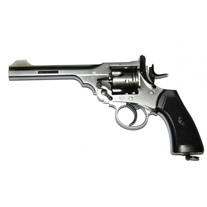 Webley - WG MKVI Service CO2 Revolver - stříbrný