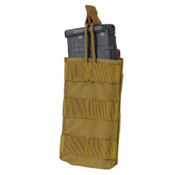 Single Open-Top M4 Mag MOLLE Pouch COYOTE