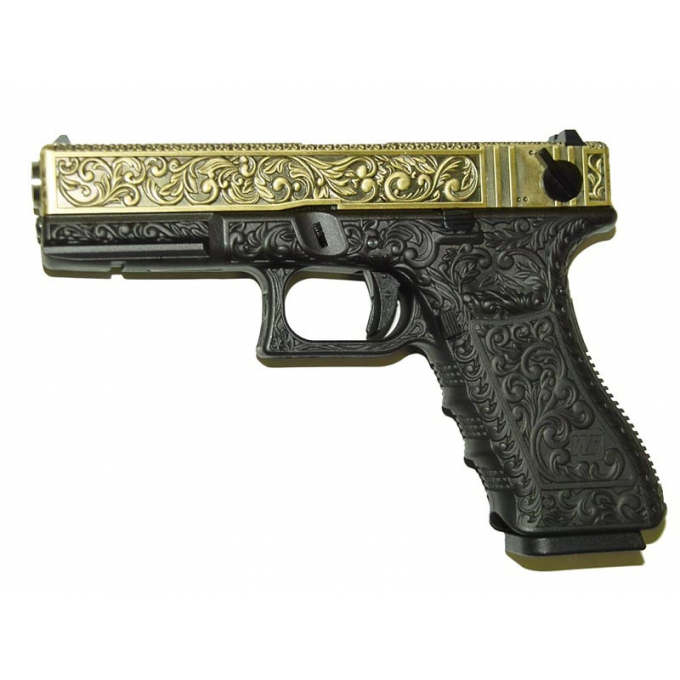WE R8 GBB V4 Gas Blowback Pistol – Antique Bronze | ANAREUS