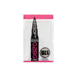 BLS airsoftové kuličky PRECISION 0,28g, 3500 BBs (sáček) - Bílá