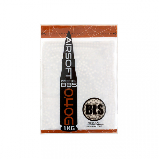 BLS PRECISION UH Airsoft Pellets 0.40g, 2500 BBs (Bag) - White