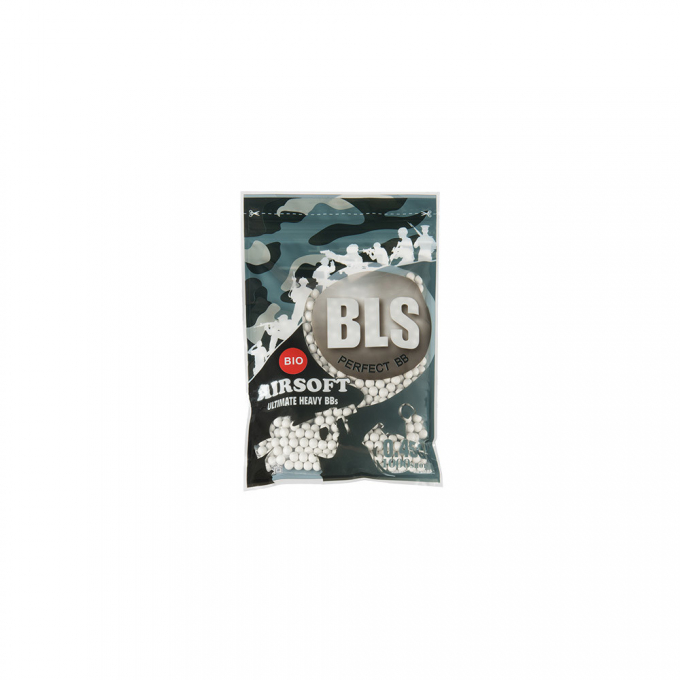 BLS BIO UH Airsoft Pellets 0.45g, 1000 BBs (Bag) - White