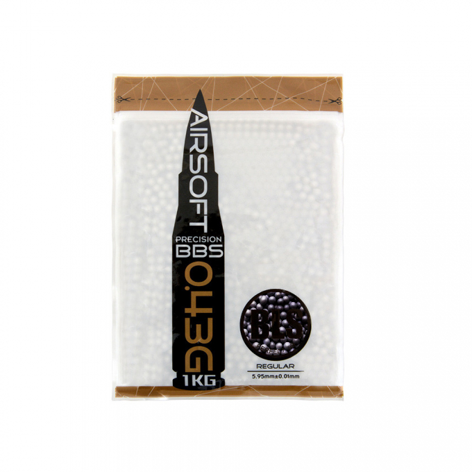 BLS STAINLESS UH Airsoft Pellets 0.43g, 2300 BBs (Bag) - Grey