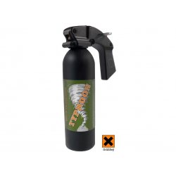 ESP davový pepřový sprej TYPHOON 400 ml (lúč - 6 m) - Čierna
