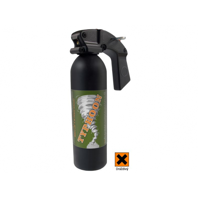 ESP Crowd Pepper Spray TYPHOON 400 ml (Beam - 6 m) - Black