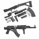 AK Tactical Conversion Kit (Folding Stock)(Black)