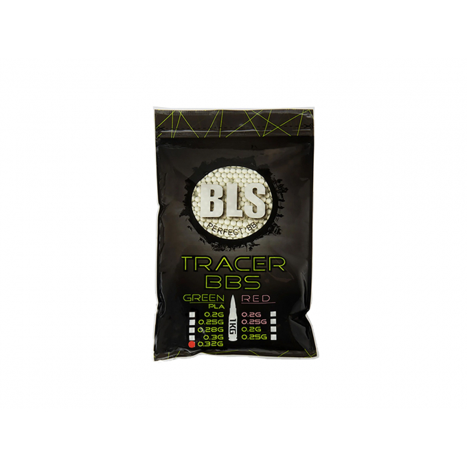 BLS BIO TRACER Airsoft Pellets 0.32g, 3125 BBs (Bag) - Green