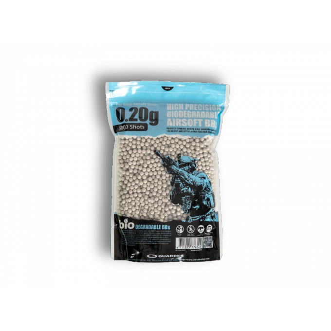 6mm 0,20g Biodegradable Airsoft BBs (5000 rounds, Bag)