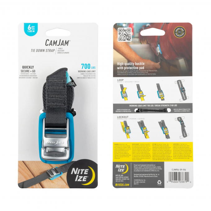 Nite Ize CamJam® Tie Down Straps 6ft