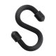 Gear Tie® Bendable S-Hook - black