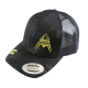 Retro Trucker Cap ANAREUS Spider logo yellow - Multicam BLACK®