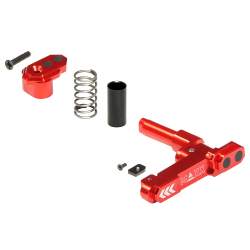 CNC Aluminum Advanced Magazine Release Style B for M4/M16 - Red