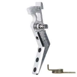 CNC Aluminum Advanced Speed Trigger (Style A) (Silver) for M16 AEG Series