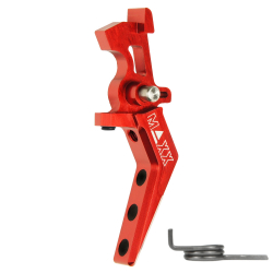 CNC Aluminum Advanced Trigger (Style A) (Red) for M16 AEG Series