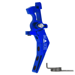 CNC Aluminum Advanced Trigger (Style B) (Blue) for M16 AEG Series