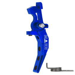 CNC Aluminum Advanced Trigger (Style C) (Blue) for M16 AEG Series