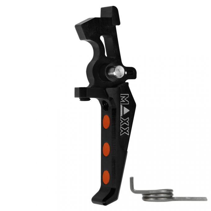 CNC Aluminum Advanced Trigger (Style E) (Black) for M16 AEG Series