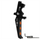 CNC Aluminum Advanced Trigger (Style E) (Black) for M16 AEG Series