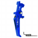 CNC Aluminum Advanced Trigger (Style E) (Blue) for M16 AEG Series