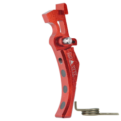 CNC Aluminum Advanced Speed Trigger (Style D) (Red) for M16 AEG Series