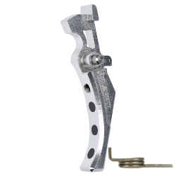 CNC Aluminum Advanced Speed Trigger (Style D) (Silver) for M16 AEG Series