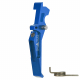 CNC Aluminum Advanced Speed Trigger (Style E) (Blue) for M16 AEG Series