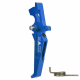CNC Aluminum Advanced Speed Trigger (Style E) (Blue) for M16 AEG Series