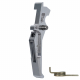 CNC Aluminum Advanced Speed Trigger (Style E) (Silver) for M16 AEG Series